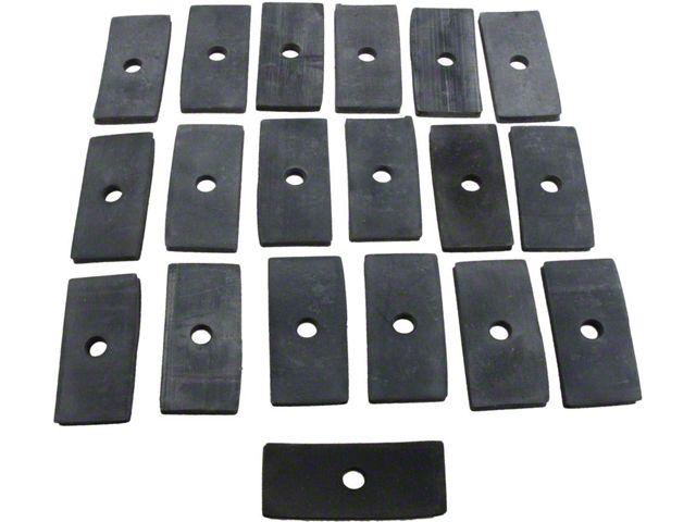 Pinch Rail Pads,Convertible,55-57 (Bel Air Convertible)