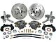 Chevy Power Front Disc Brake Kit, At The Wheel, With Chevy Bolt Pattern, Drilled & Slotted Rotors, For Mustang II, 1949-1954
