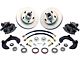 Chevy Power Front Disc Brake Kit, At The Wheel, With Ford Bolt Pattern, Without Spindles, For Mustang II, 1949-1954