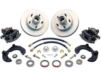 Chevy Power Front Disc Brake Kit, At The Wheel, With Chevy Bolt Pattern, Without Spindles, For Mustang II, 1949-1954