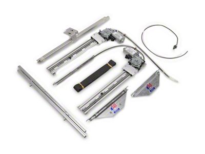 Power Window Kit, Vent Window Delete, 2-Door Sedan Or Wagon, Doors Only (55-57 Chevy Bel Air; 55-57 Chevy 150; 55-57 Chevy 210; 55-57 Chevy Nomad)