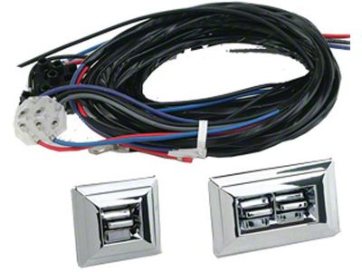 Chevy Power Window Switches With Wiring, 2 Or 4-Door, 2-Windows, 1949-1954