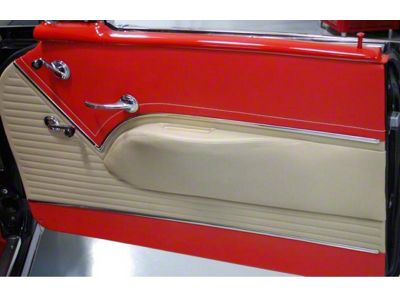 Chevy Preassembled Door Panels With Armrests Installed, BelAir 2-Door Hardtop, 1955