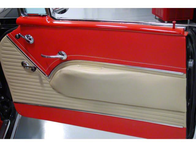 Chevy Preassembled Door Panels With Armrests Installed, BelAir 4-Door Station Wagon, 1955