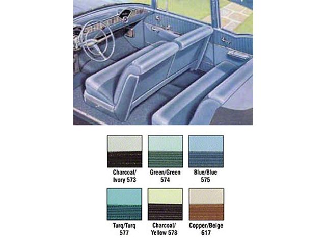 Chevy Preassembled Door & Quarter Interior Panels, 2-Door Sedan, Bel Air, 1956 (Bel Air Sedan, Two-Door)