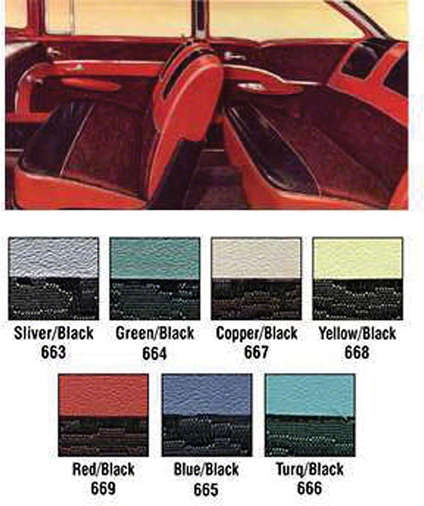 Ecklers Chevy Preassembled Door & Quarter Interior Panels, 2-Door