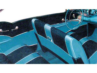 Chevy Preassembled Door & Quarter Interior Panels, 4-Door Hardtop, Bel Air, 1957