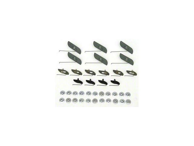 Chevy Quarter Panel Molding Clip Set, Bel Air, 1956