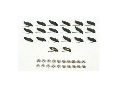 OPR Chevy Quarter Panel Molding Clip Set, Stainless Steel, 210,1955