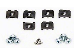 Qtr Window Dogleg Screw & Clip Kit, 2Dr Hardtop/Sedan (55-57 Chevy Bel Air; 55-57 Chevy 150; 55-57 Chevy 210)