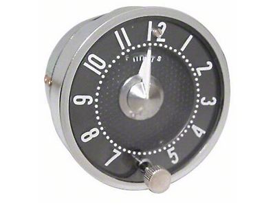 Speedway White Face Dash Clock, 2-1/16 Inch 91065044