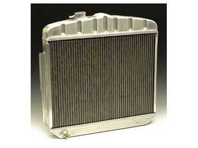 Chevy Radiator, Aluminum, 6-Cylinder Position, Griffin HP Series, 1955-1956