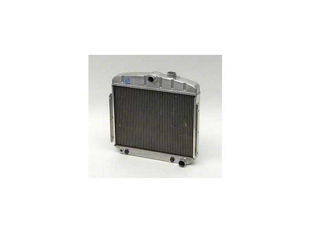 Chevy Radiator, Aluminum, 6-Cylinder Position, Griffin Pro Series, 1955-1956