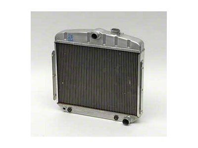 Chevy Radiator, Aluminum, 6-Cylinder Position, Griffin Pro Series, 1955-1956
