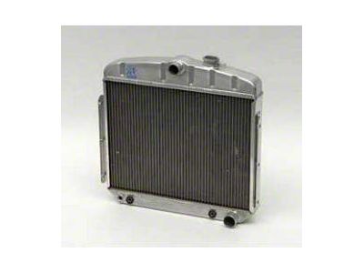Chevy Radiator, Aluminum, 6-Cylinder Position, Griffin Pro Series, 1955-1956