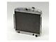 Chevy Radiator, Aluminum, 6-Cylinder Position, Griffin Pro Series, 1955-1956