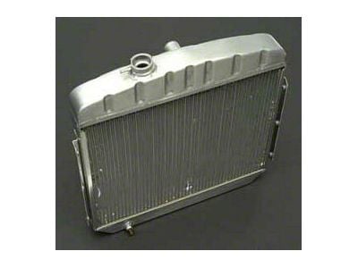 Chevy Radiator, Aluminum, V8 Position, Griffin HP Series, 1955-1957
