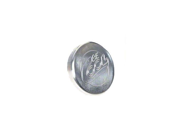 Chevy Radiator Cap, Billet, Round, Natural Finish, Be Cool