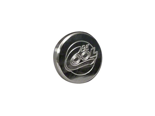 Chevy Radiator Cap, Billet, Round, Polished Finish, Be Cool