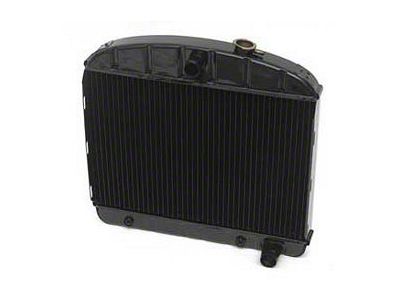 Chevy Radiator, Copper Core, 6-Cylinder, For Cars With Automatic Transmission, U.S. Radiator, 1955-1956