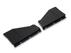 Chevy Radiator Filler Panels, Carbon Steel, With Bowtie, For CCI Tubular Core Support, 1956