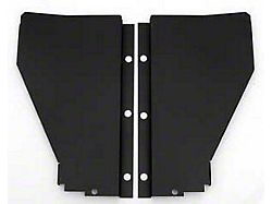Chevy Radiator Filler Panels, Flat, Carbon Steel, For CCI Tubular Core Support, 1956