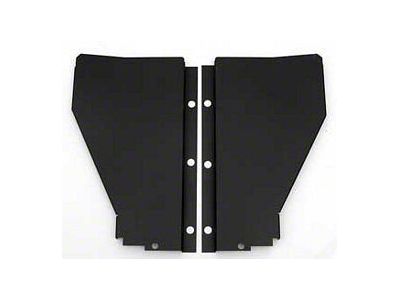 Chevy Radiator Filler Panels, Flat, Carbon Steel, For CCI Tubular Core Support, 1956
