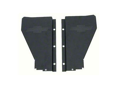 Chevy Radiator Filler Panels, For CCI Tubular Core Support,Carbon Steel, With Bowtie, 1957