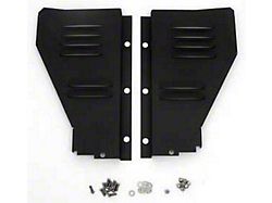 Chevy Radiator Filler Panels, Louvered, Carbon Steel, For CCI Tubular Core Support, 1956