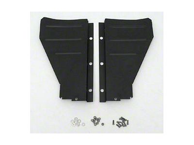 OPR Chevy Radiator Filler Panels, Ribbed, Carbon Steel, For CCITubular Core Support, 1957