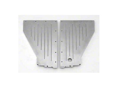 Radiator Filler Pnls,Ribbed,Polsh Billet Alum,1957