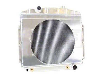Chevy Radiator, Griffin Tri 5 Universal Fit, Bel Air, Aluminum, With Shroud, 1955-1957