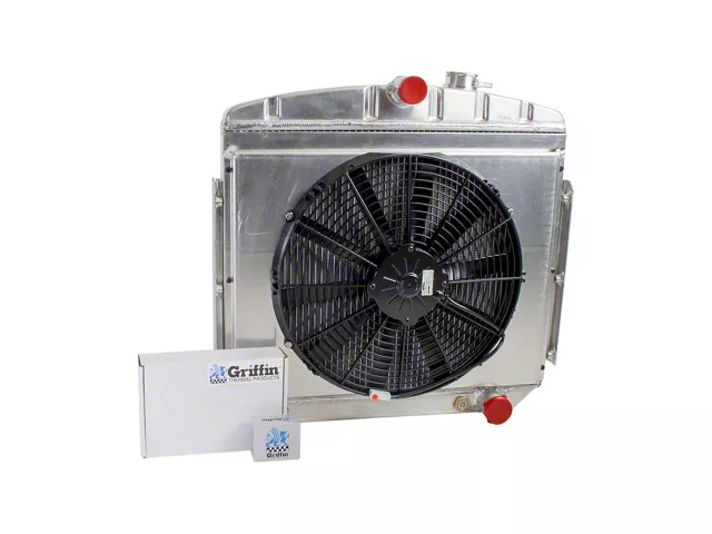 Comblift Radiator Ecklers ComboUnit DownFlow Radiator; 2-Row (55-57 150, 210, Bel Air, Nomad)
