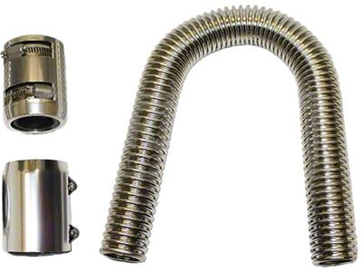 Chevy Radiator Hose Kit, Chrome Plated Stainless Steel, 12, 1949-1954