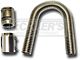 Chevy Radiator Hose Kit, Chrome Plated Stainless Steel, 36, 1949-1954