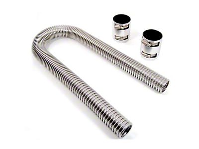 Chevy Radiator Hose Kit, Chrome Plated Stainless Steel, 48, 1949-1954
