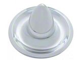 Chevy Rally Wheel Center Cap, Long Bullet Style, Stainless Steel