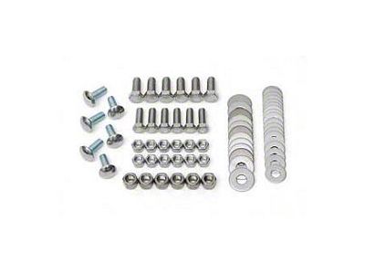 Chevy Rear Bumper Bolt, Hardware Kit, Stainless Steel, 1957