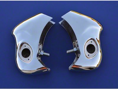 Chevy Rear Bumper Guards, Chrome, Nomad & Wagon, 1956
