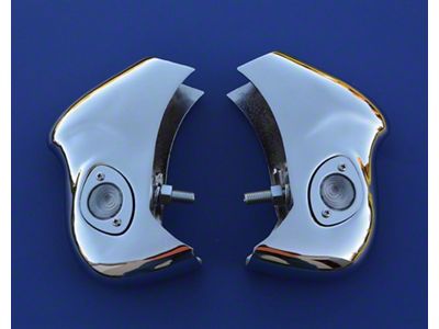 Rear Bumper Guards, With Lights, Nomad & Wagon, 1956