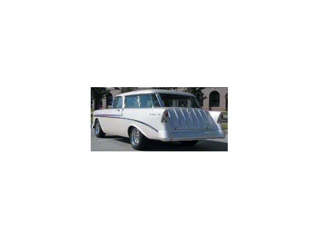Chevy Rear Curved Quarter Glass, Left, Tinted, Nomad, 1955-1957 (Nomad, All Models)