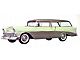 Chevy Rear Curved Quarter Glass, Right, Tinted, 2-Door Wagon, 1955-1957