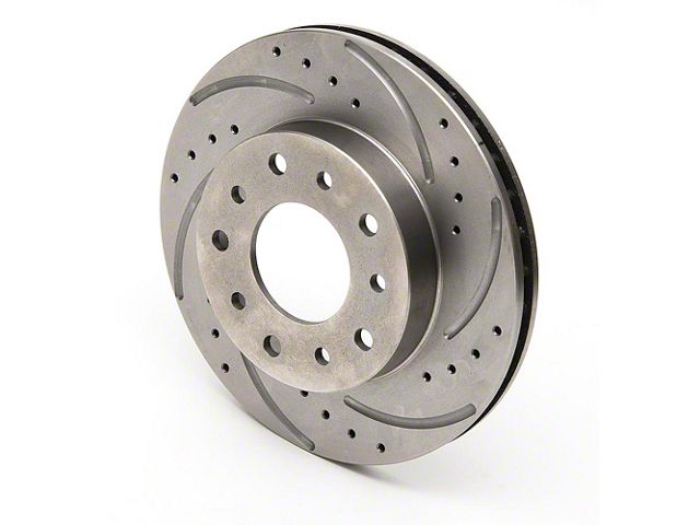 Chevy Rear Disc Brake Rotor, Right, Drilled & Slotted, 1955-1957