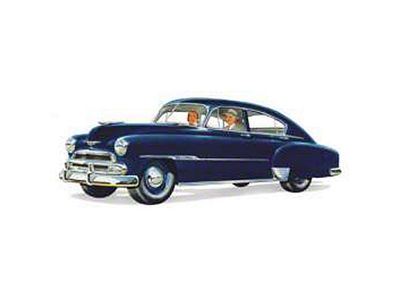 Chevy Rear Door Glass, Fleetline 4-Door Sedan, 1949-1951