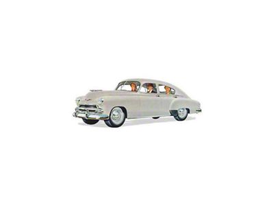 Chevy Rear Door Vent Glass, Stationary, Fleetline Deluxe Four Door Sedan, 1949-1951 (Fleetline Deluxe Sedan, Four-Door)