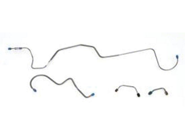 Chevy Rear Housing Disc Brake Lines, Stainless Steel, For Use With 8 Or 9 Ford Rear End, 1955-1957