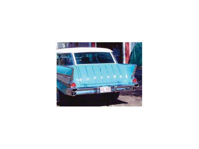 Chevy Rear Liftgate Glass, Clear, Nomad, 1955-1957 (Nomad, All Models)