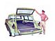 Chevy Rear Liftgate Glass, Tinted, Date Coded, Wagon & Sedan Delivery, 1955-1957
