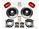 Chevy Rear Parking Brake Kit, Dynalite Pro Series, 12.19 SRP Drilled & Slotted Rotor, 1955-1957