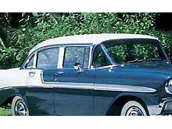 Chevy Rear Quarter Glass, Tinted, 4-Door Sedan, 1955-1957